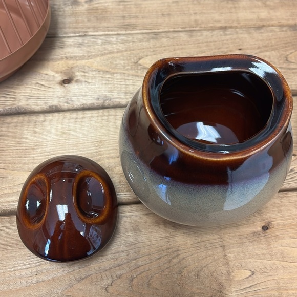Vintage Sango Pottery Nova Brown Creamer & Sugar Set - Picture 3 of 3